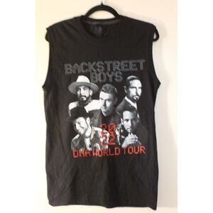 BACKSTREET BOYS DNA World Tour 2022‎ Size Large Black T-Shirt (B)
